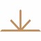 Ekena Millwork Saratoga Timber Gable Bracket, Western Red Cedar, 72"W x 39"H x 1 1/2"D x 3 1/2"F, 13/12 Pitch GBW072X39X0204SAR00SWR - alternate 1